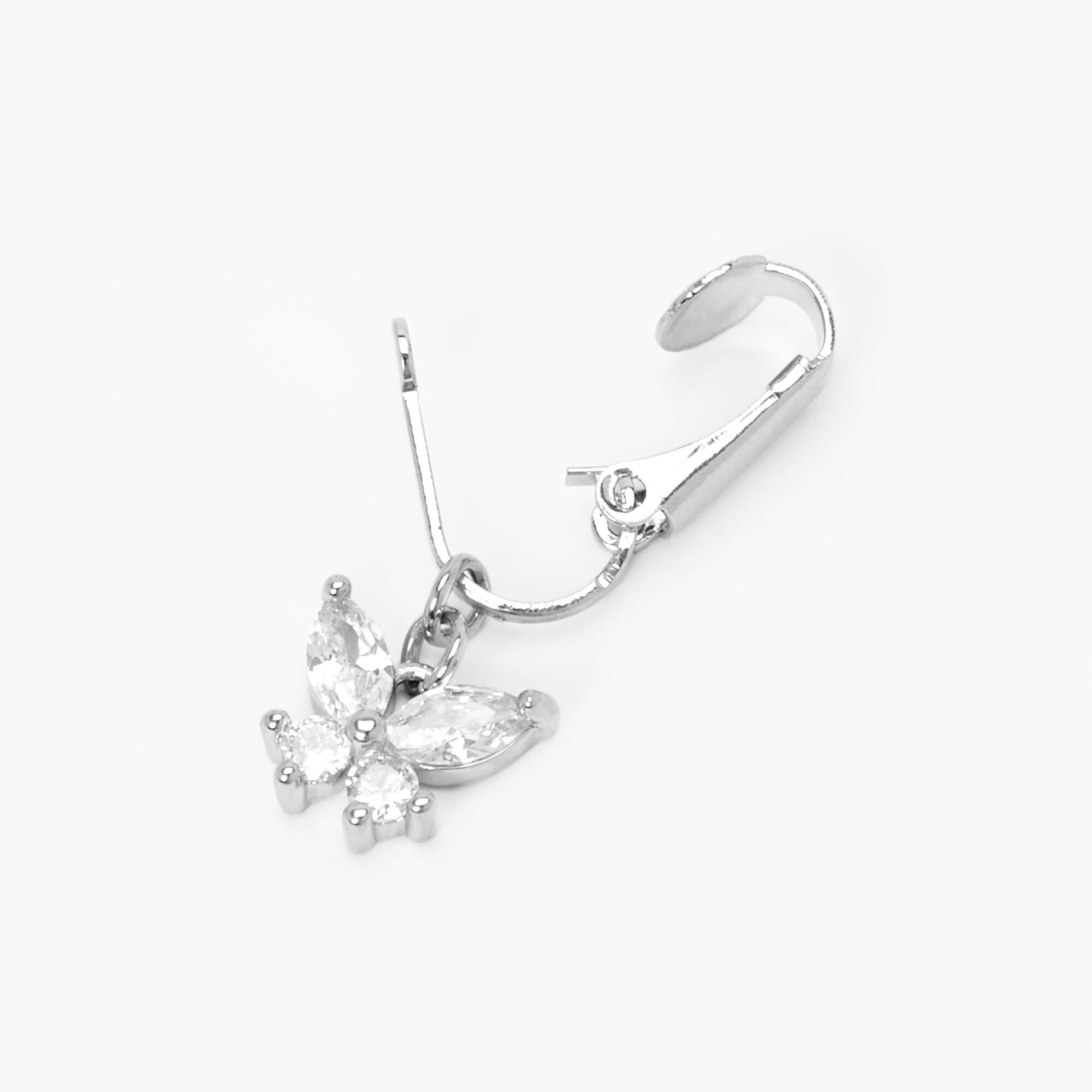 Leaf Drop Dangle Fake Belly Ring No Pierce Belly Clamp Big Zircon Faux Non Piercing  Belly Button Ring - Etsy | Fake belly piercing, Belly button rings, Navel  jewelry