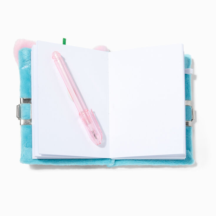 Claire&#39;s Club Strawberry Cat Mini Plush Lock Diary,
