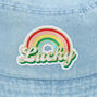 Blue Denim Lucky Rainbow Bucket Hat,