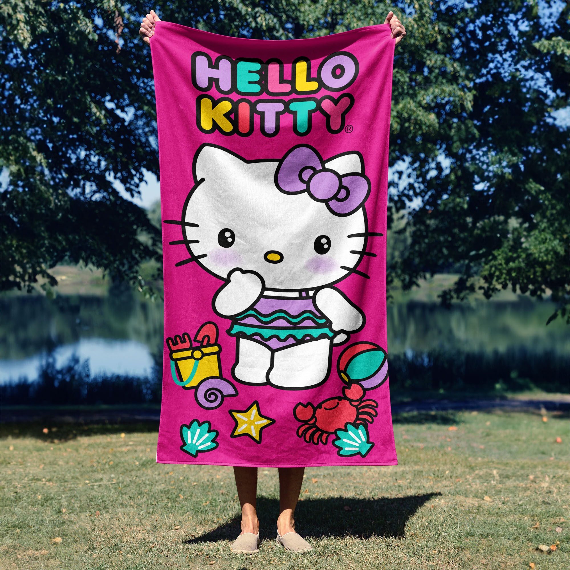 Hello kitty beach towel 2025
