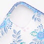 Navy Blue Floral Phone Case - Fits iPhone 12/12 Pro,
