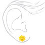 Silver Good Vibes &amp; Sunshine Stud Earrings - 9 Pack,