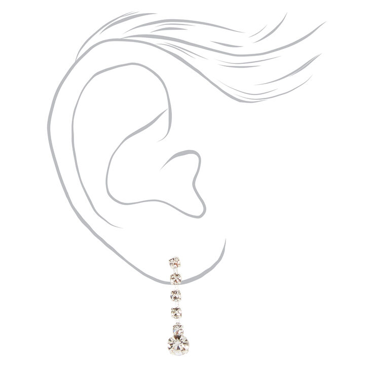 Silver Elegant Rhinestone Jewelry Set - 2 Pack,