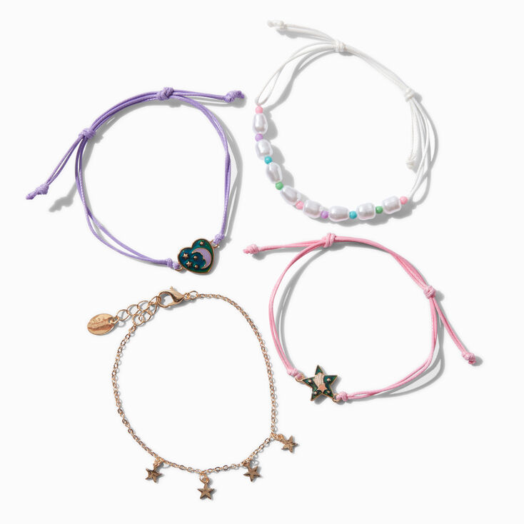 Gold Celestial Mood Bracelet Set - 4 Pack,
