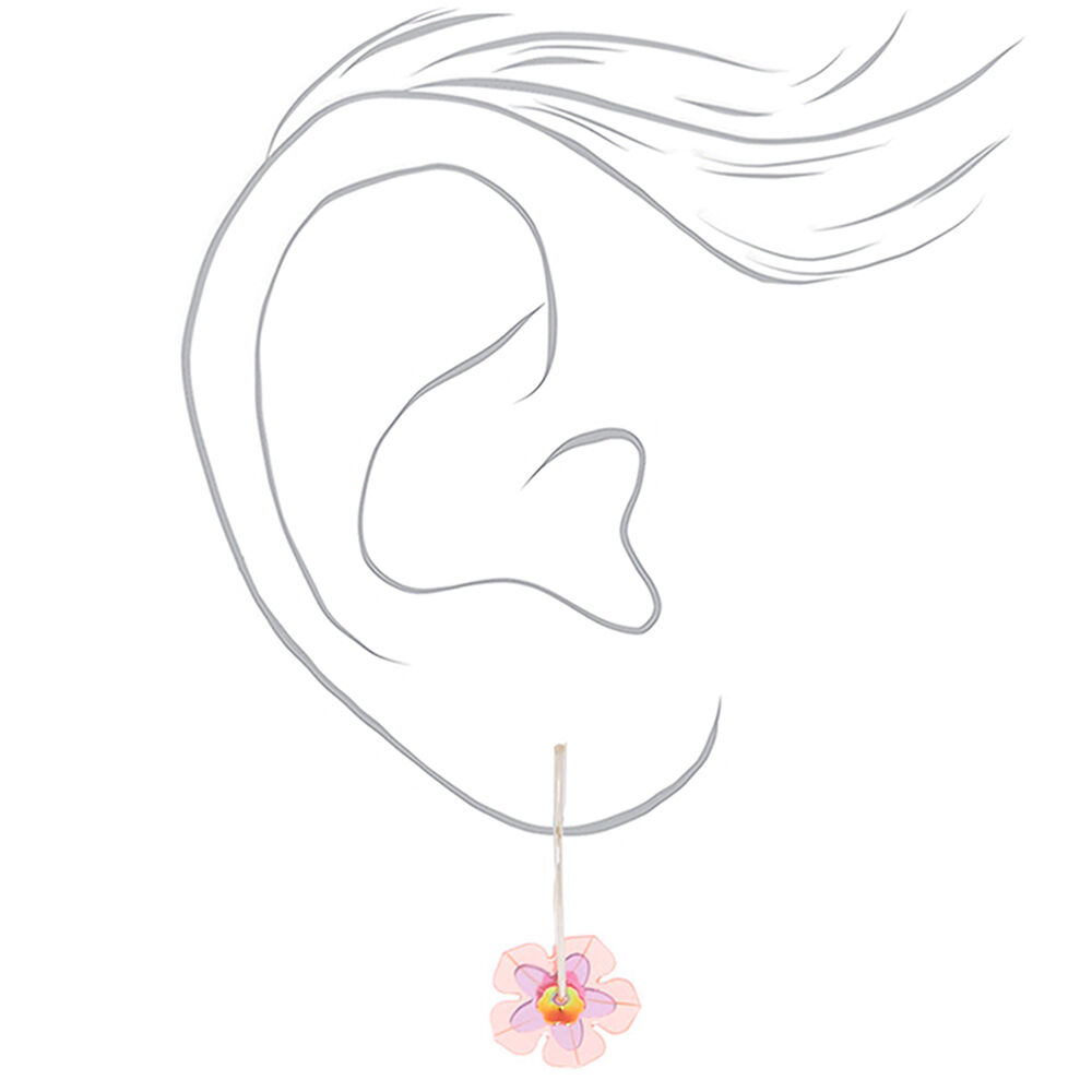 Sequin Flowers Earrings Set - 6 Pack,