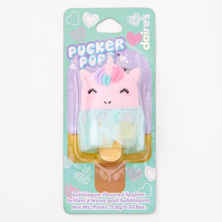Pucker Pops&reg; Tutu Unicorn Lip Gloss - Bubblegum,
