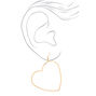 Gold 60MM Heart Hoop Earrings,