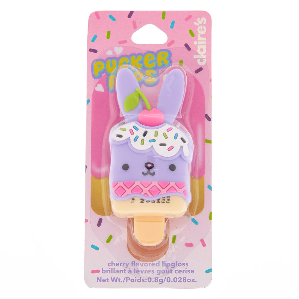 Pucker Pops Bunny Cake Lip Gloss - Cherry,