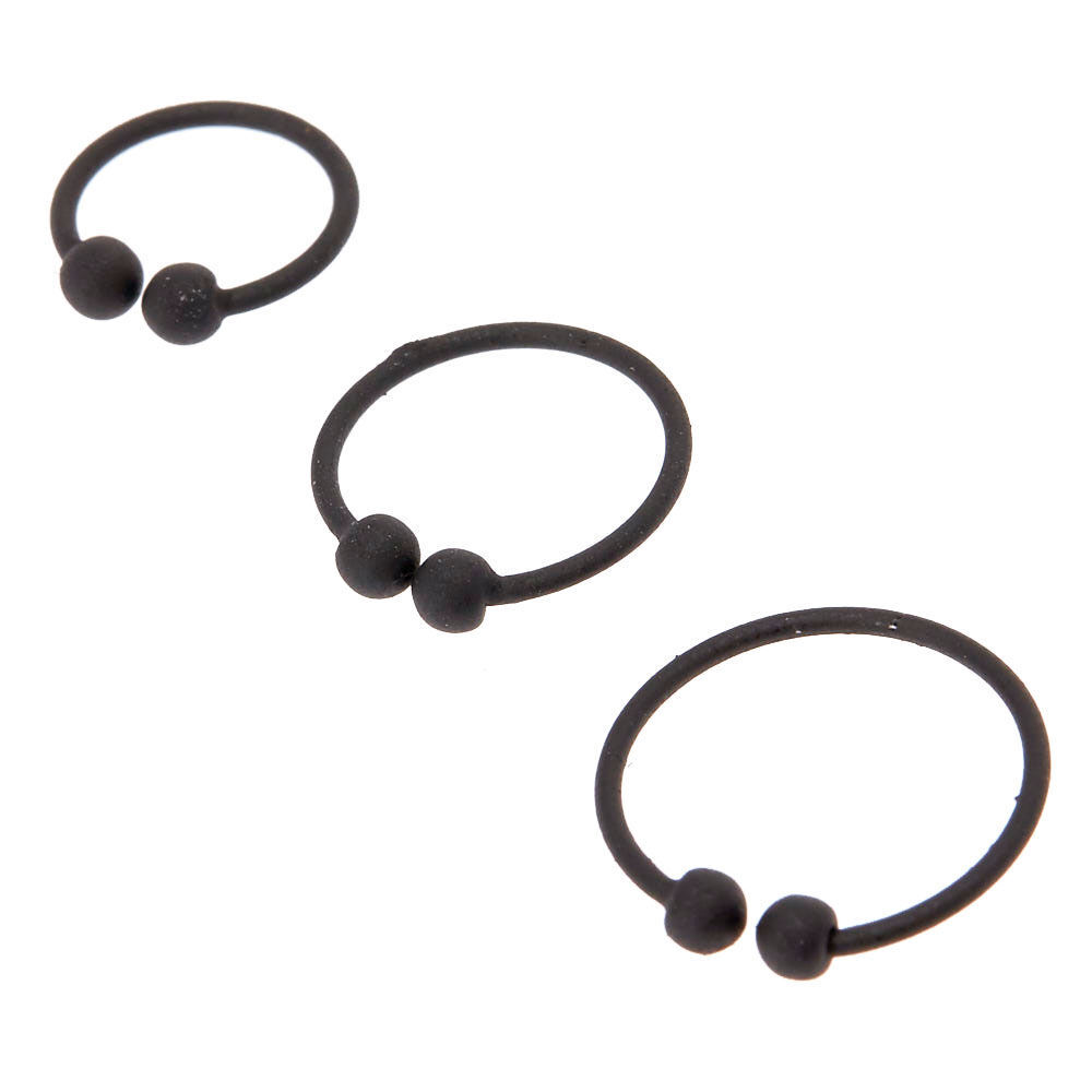 Matte black outlet nose ring
