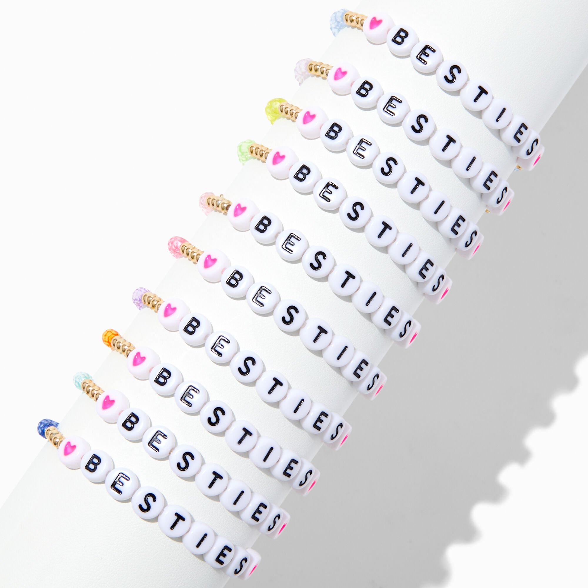 Best Friends Beaded Besties Stretch Bracelets - 10 Pack,