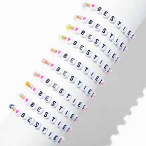 Best Friends Beaded Besties Stretch Bracelets - 10 Pack,