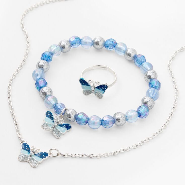 Claire's Parure de bijoux papillon à paillettes Club Claire's - Lot de 3