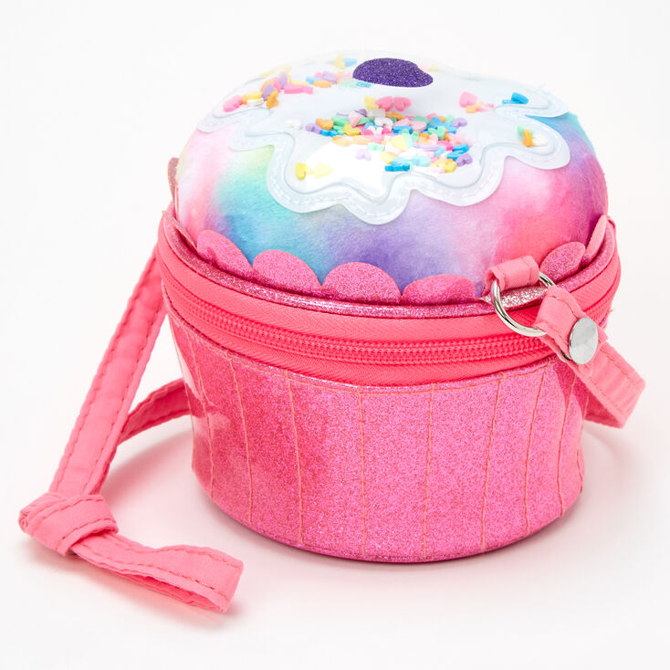Claire&#39;s Club Cupcake Crossbody Bag - Pink,