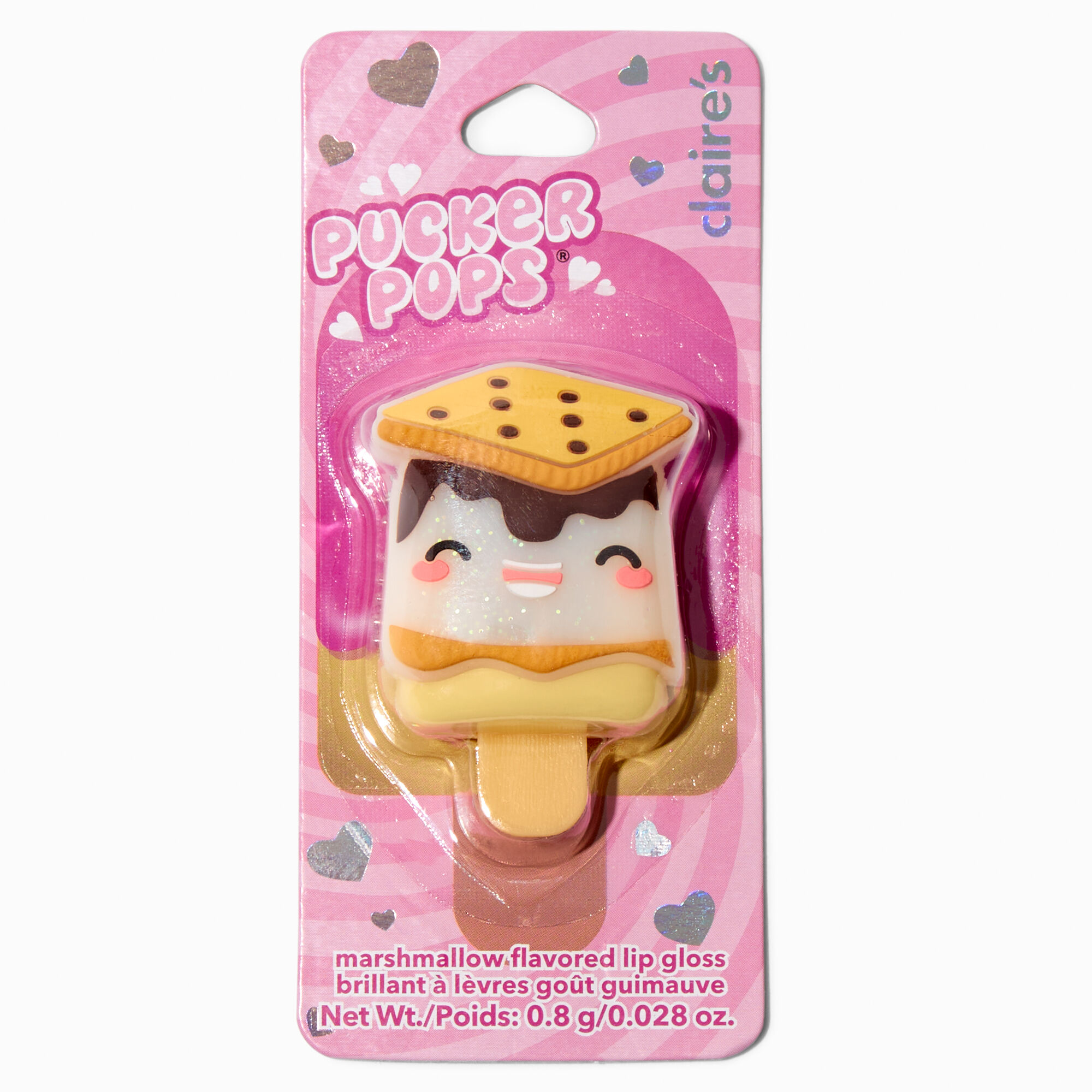 Pucker Pops® S'mores Lip Gloss - Marshmallow,