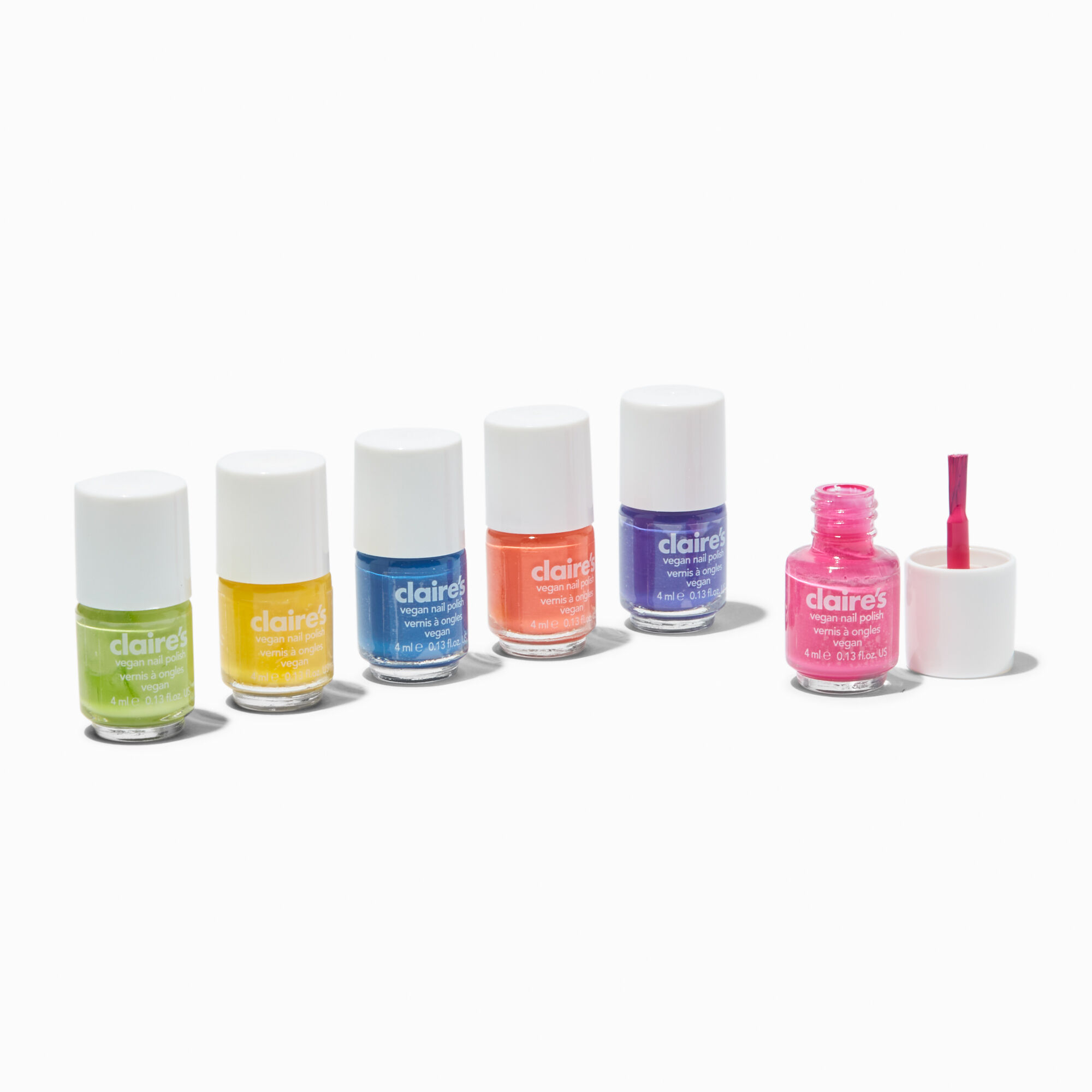 View Claires Neon Mini Nail Polish Set 6 Pack information