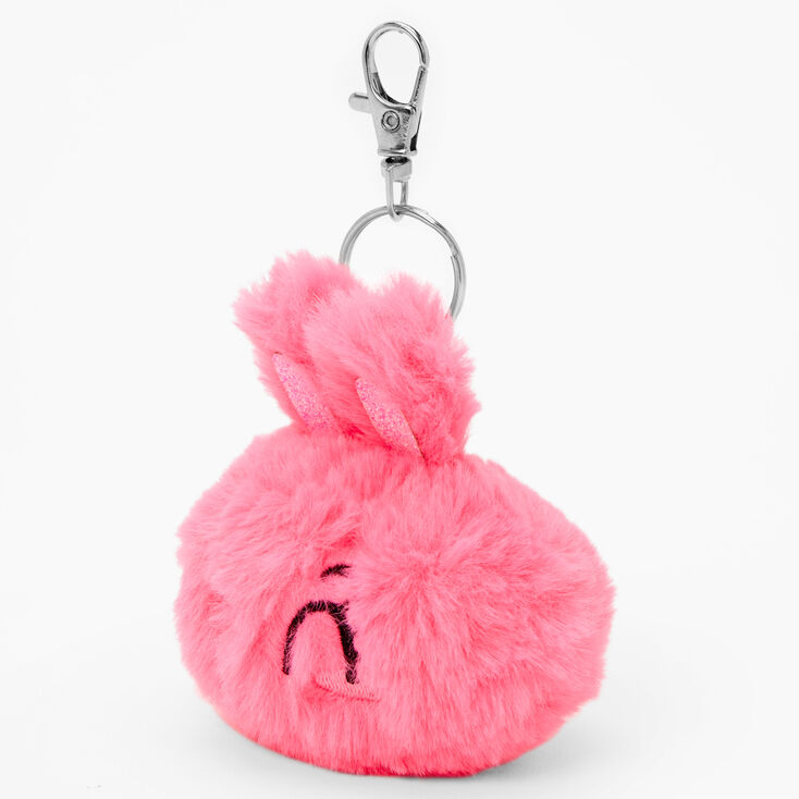 Bunny Pom Keychain - Pink,