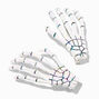 Skeleton Hands Iridescent Hair Clips - 2 Pack,