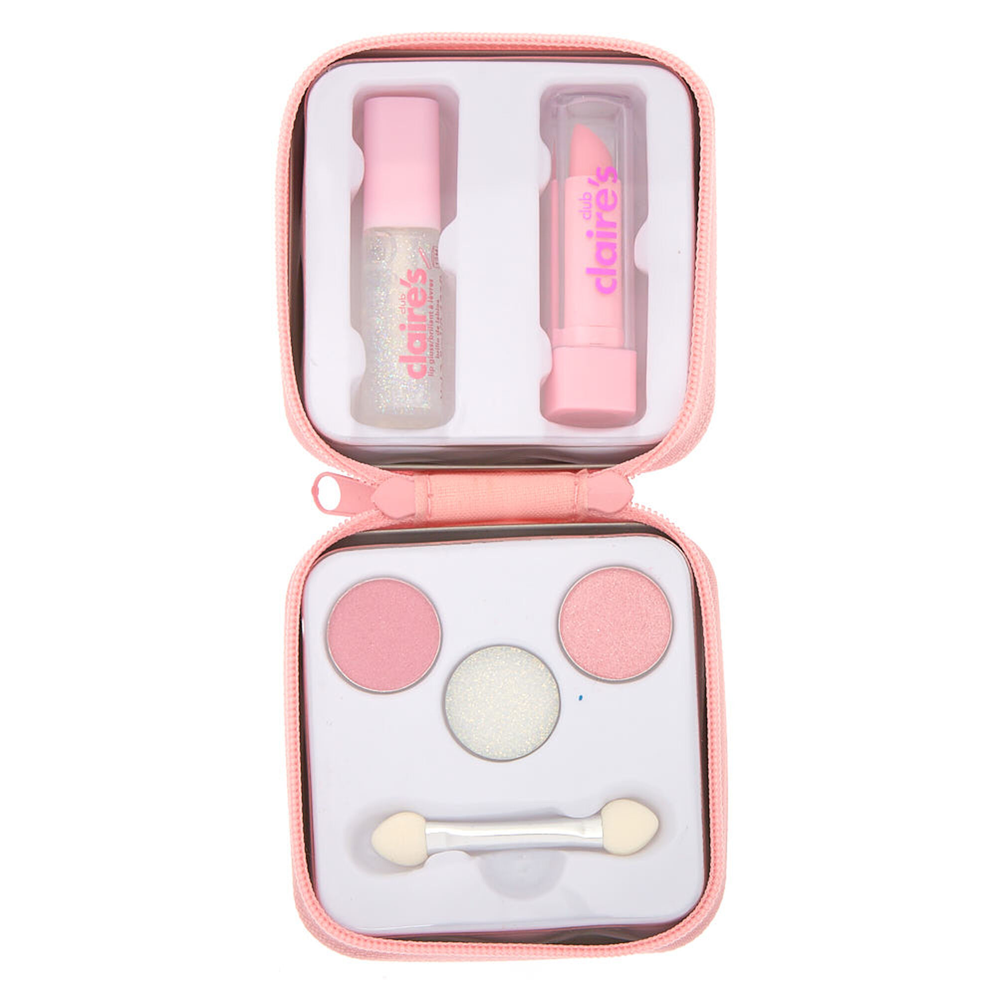 Claire's Club Floral Bunny Makeup & Tin Set - Pink,