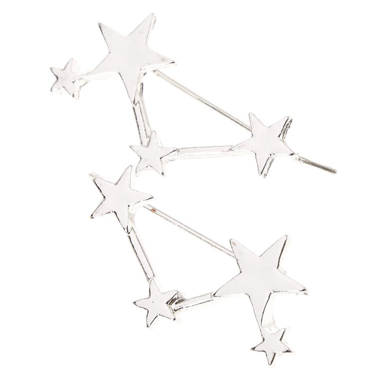 Silver Tone Star Constellation Ear Crawlers,