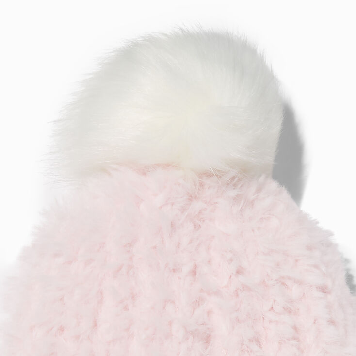 Cozy Pink Beanie Hat | Claire\'s US