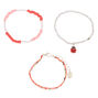Spring Ladybug Bracelets - Red, 3 Pack,