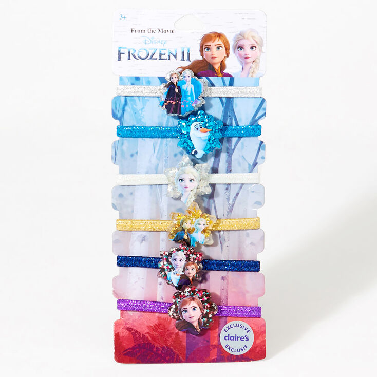 Claire's Lot de 6 élastiques à cheveux La Reine des Neiges 2 de ©Disney