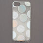 Silver Glitter Polka Dot Phone Case - Fits iPhone 6/7/8,