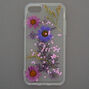 Pressed Flower Glitter Phone Case - Fits iPhone 6/7/8/SE,