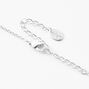 Silver Initial Mood Pendant Necklace - F,