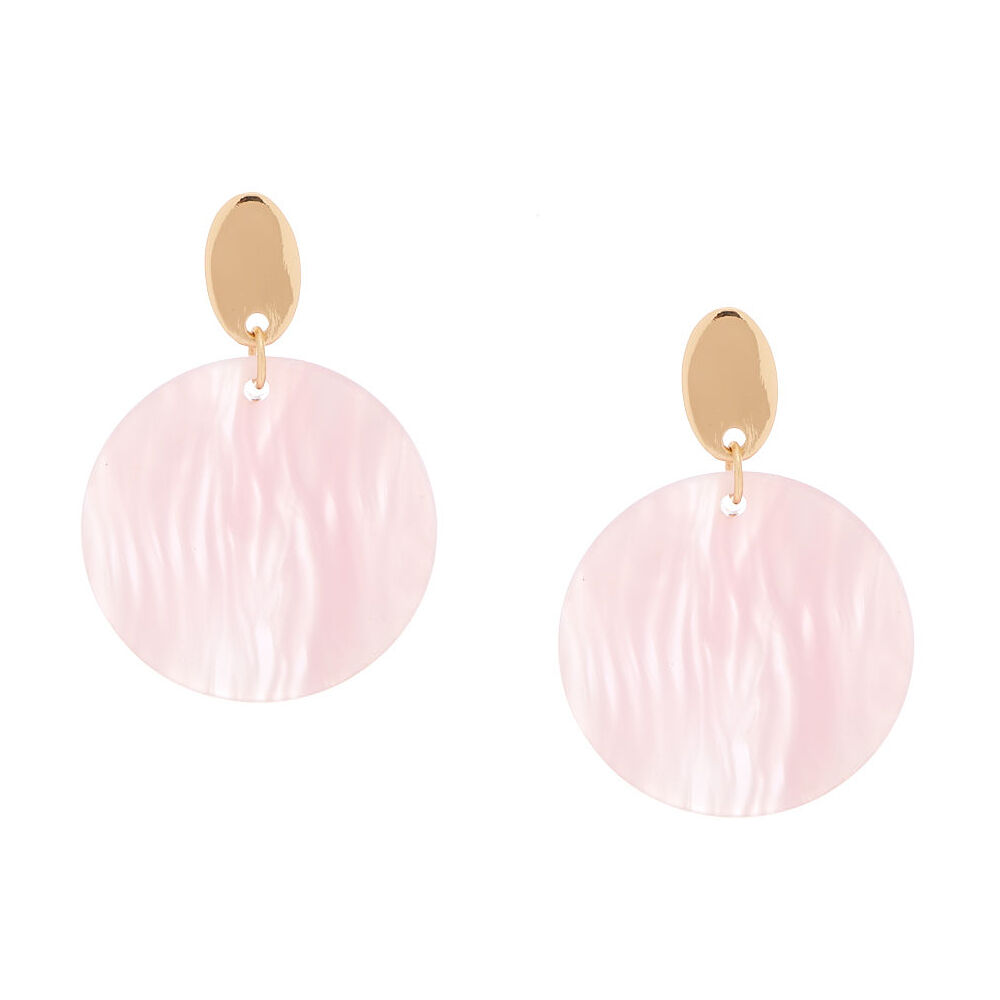 Pink tortoise shell earrings hotsell