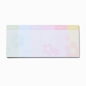 Pastel Daisy Tear-Off Weekly Planner,