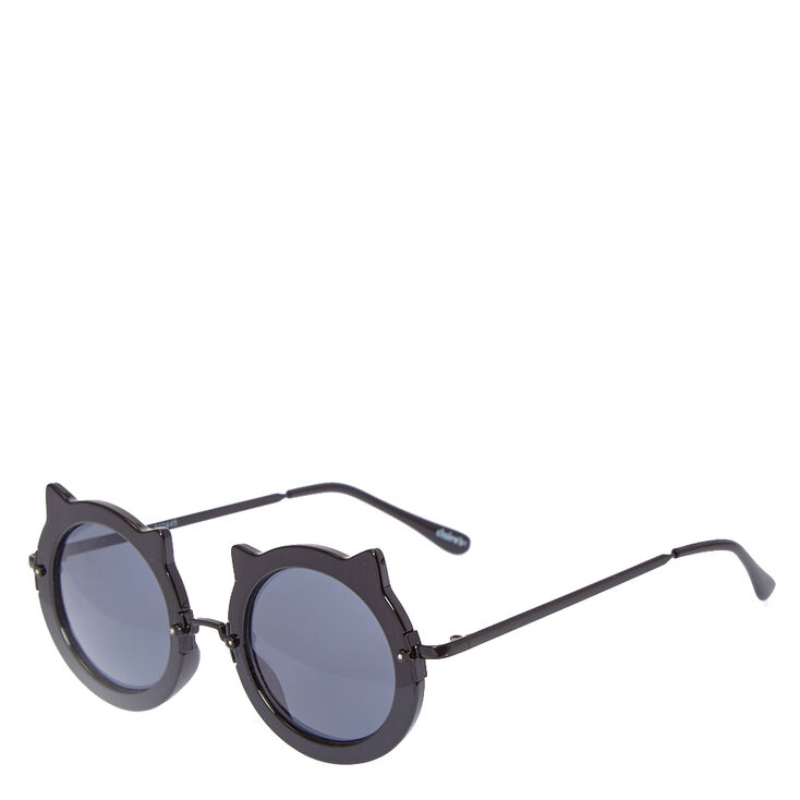 Black Round Cat Sunglasses Claire S Us