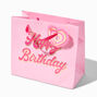 Happy Birthday Pink Heart Medium Gift Bag,