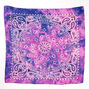 Tie Dye Paisley Bandana Headwrap - Purple &amp; Pink,