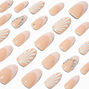 Bling Shells &amp; Pearls Almond Vegan Faux Nail Set - 24 Pack,