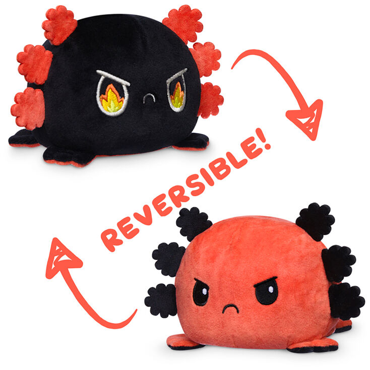 TeeTurtle&trade; Reversible Plushmates Fire Axolotl,