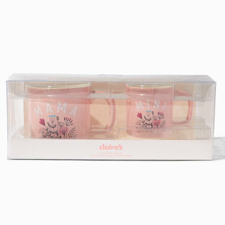 Mama &amp; Mini Floral Ceramic Mug Set,
