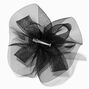 Large Black Swirl Fascinator,