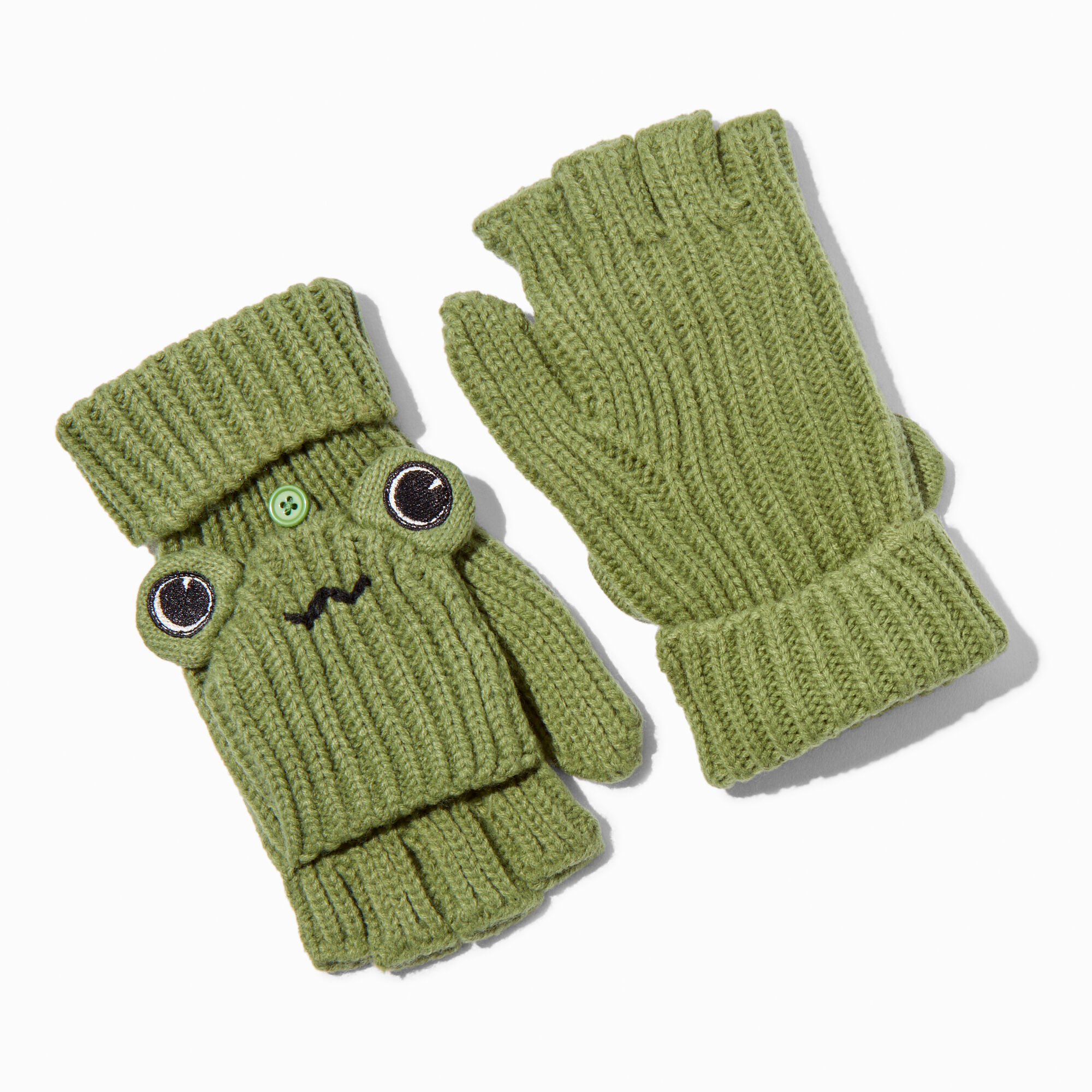 Green Frog Convertible Gloves,