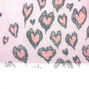 Pink Leopard Heart Fashion Scarf,
