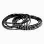 Hematite &amp; Crystal Stretch Bracelets - 7 Pack,