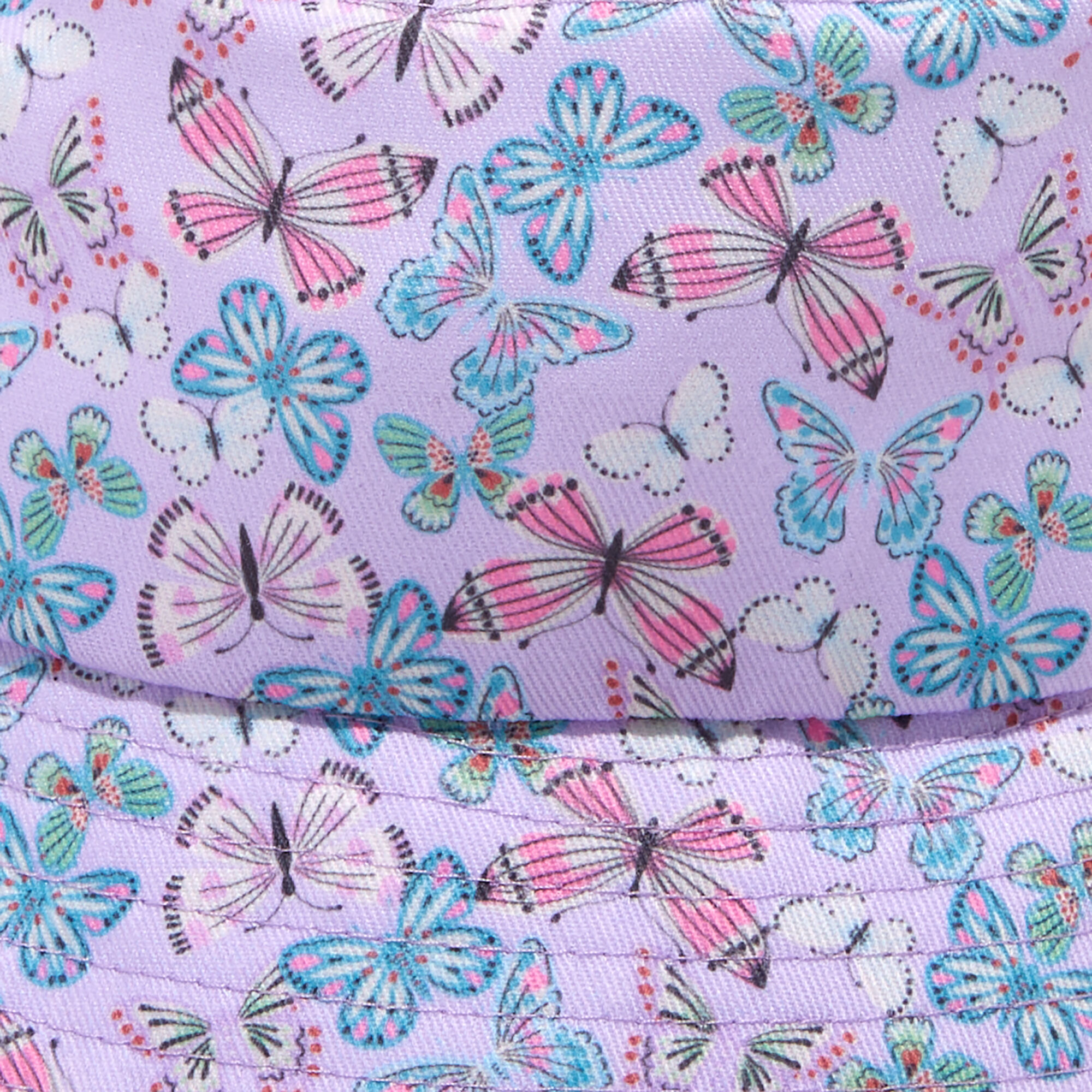 Claire's Club Purple Butterfly Bucket Hat,