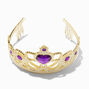 Claire&#39;s Club Dark Purple Heart Dangle Gold Crown,