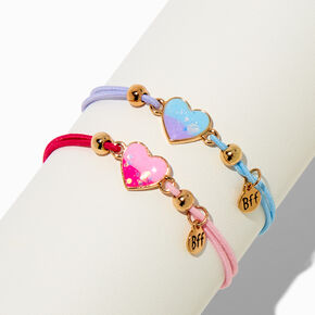 Best Friends Ombr&eacute; Heart Adjustable Bracelets - 2 Pack,
