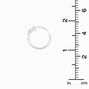 Silver 20MM Clip On Hoop Earrings,