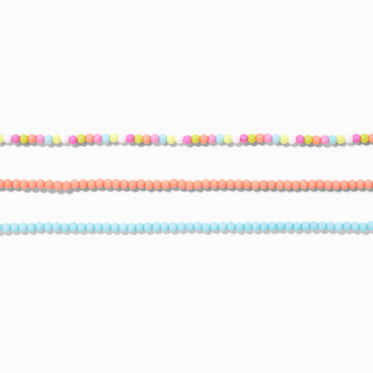 Claire&#39;s Club Summer Popsicle Beaded Choker Necklaces - 3 Pack,