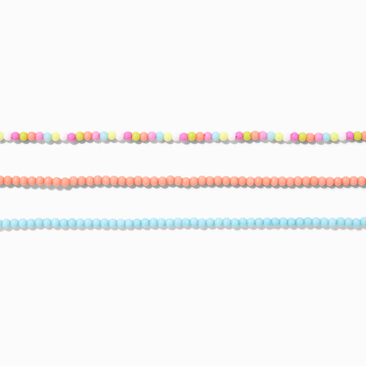 Claire&#39;s Club Summer Popsicle Beaded Choker Necklaces - 3 Pack,
