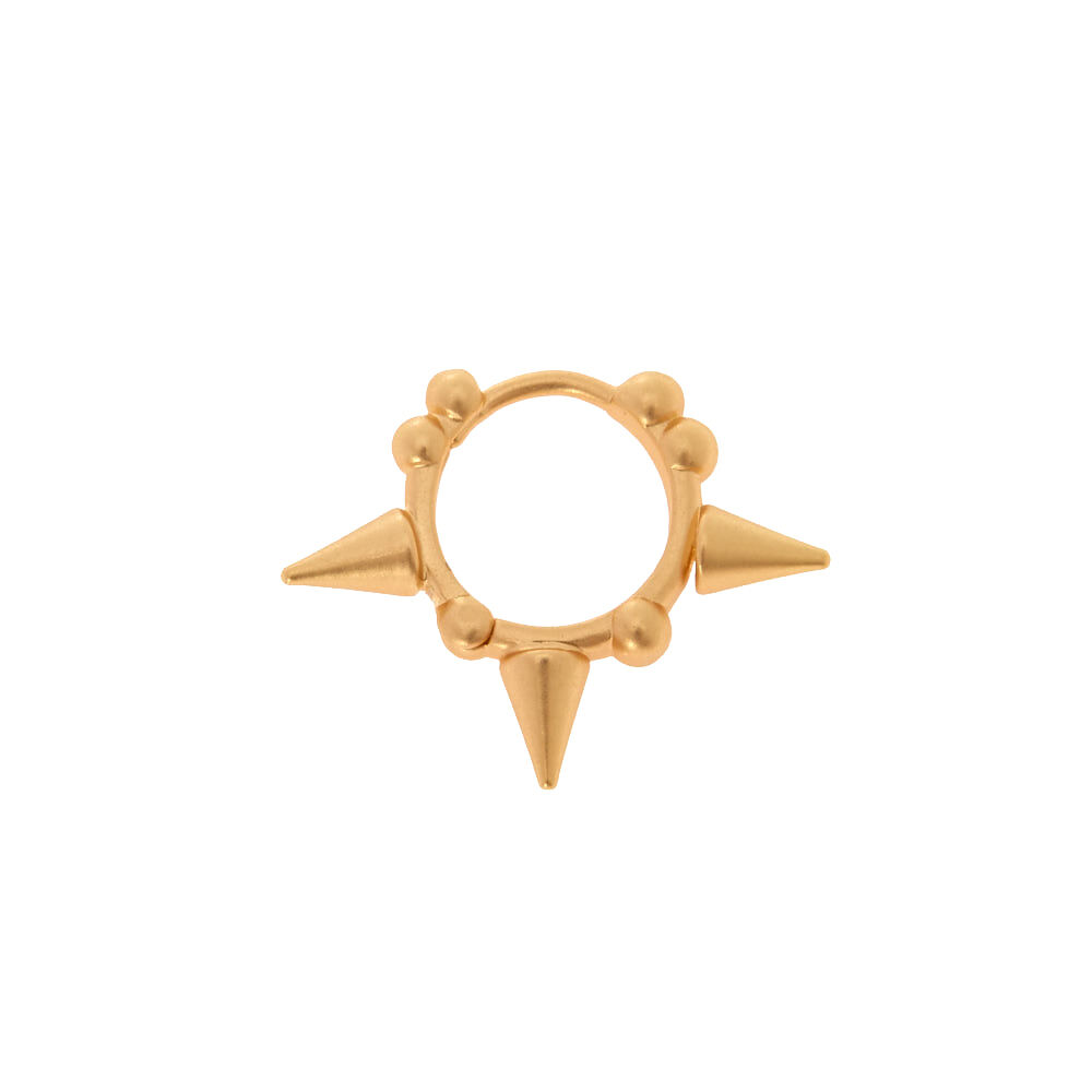 18G Gold Spike Cartilage Earring,