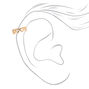 Gold Open Hearts Ear Cuffs - 3 Pack,