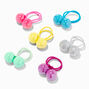 Claire&#39;s Club Kidcore Rainbow Knocker Bead Hair Ties - 6 Pack,